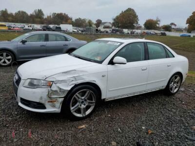 2008 Audi A4 A4 2.0T QU, white — VIN WAUDF78E48A089275, Copart