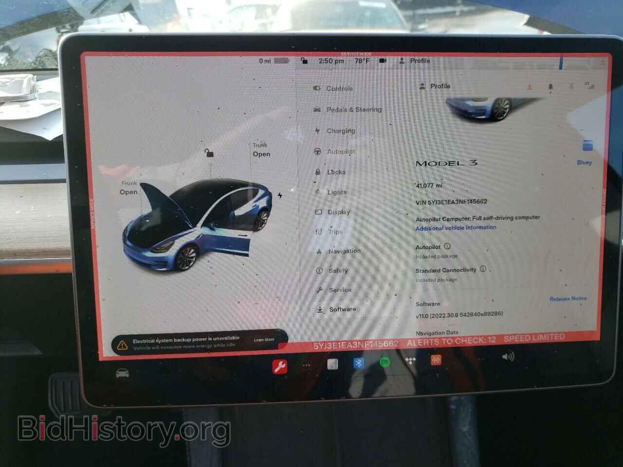 2022 TESLA MODEL 3 - VIN: 5YJ3E1EA3NF145662 - Фото 9