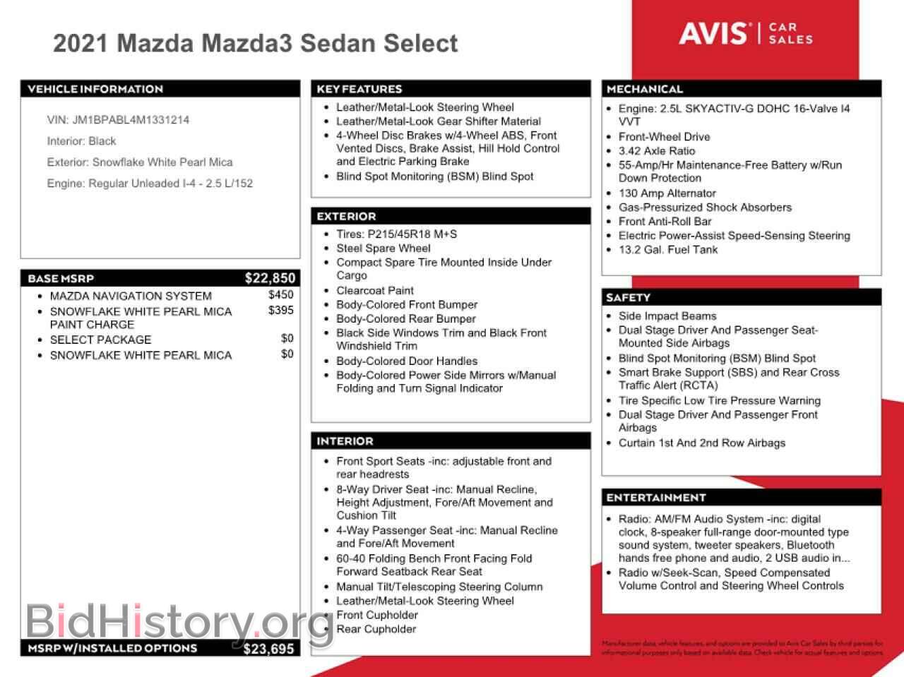 2021 MAZDA 3 - VIN: JM1BPABL4M1331214 - Photo 12