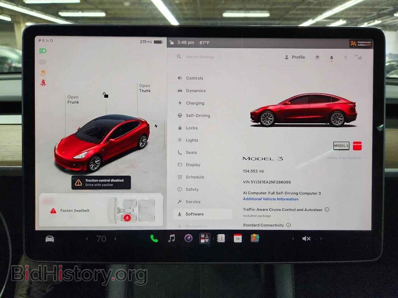 2022 TESLA MODEL 3 - VIN: 5YJ3E1EA2NF286089 - Photo 9