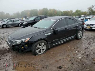 2015 Kia OPTIMA Hybrid, black — VIN KNAGM4AD0F5082638, Copart