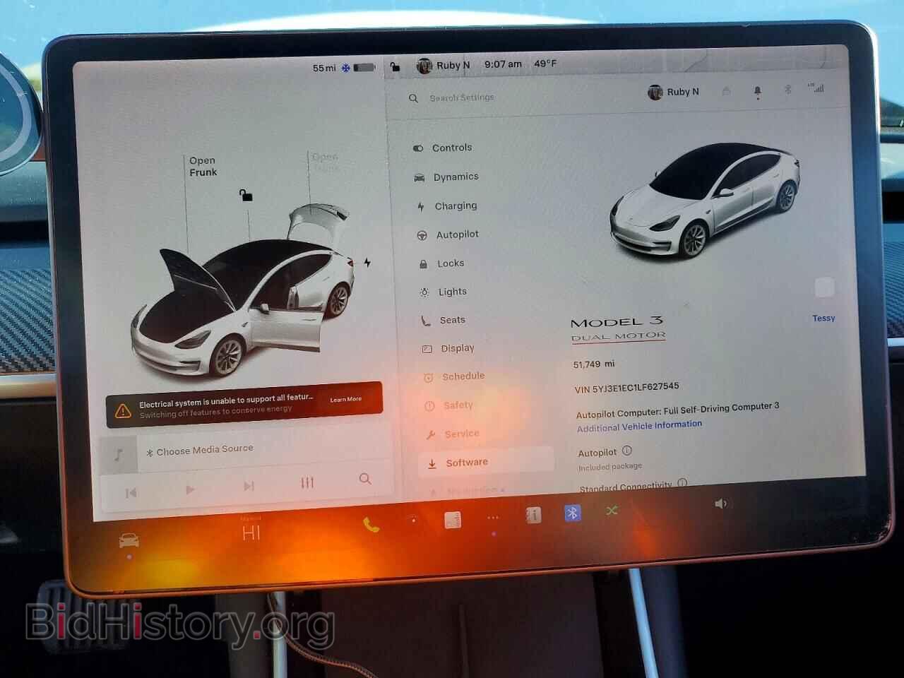 2020 TESLA MODEL 3 - VIN: 5YJ3E1EC1LF627545 - Photo 9