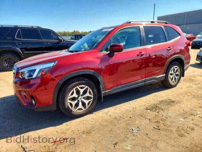 2021 Subaru FORESTER Premium, красный — VIN JF2SKAFC8MH533376, Copart