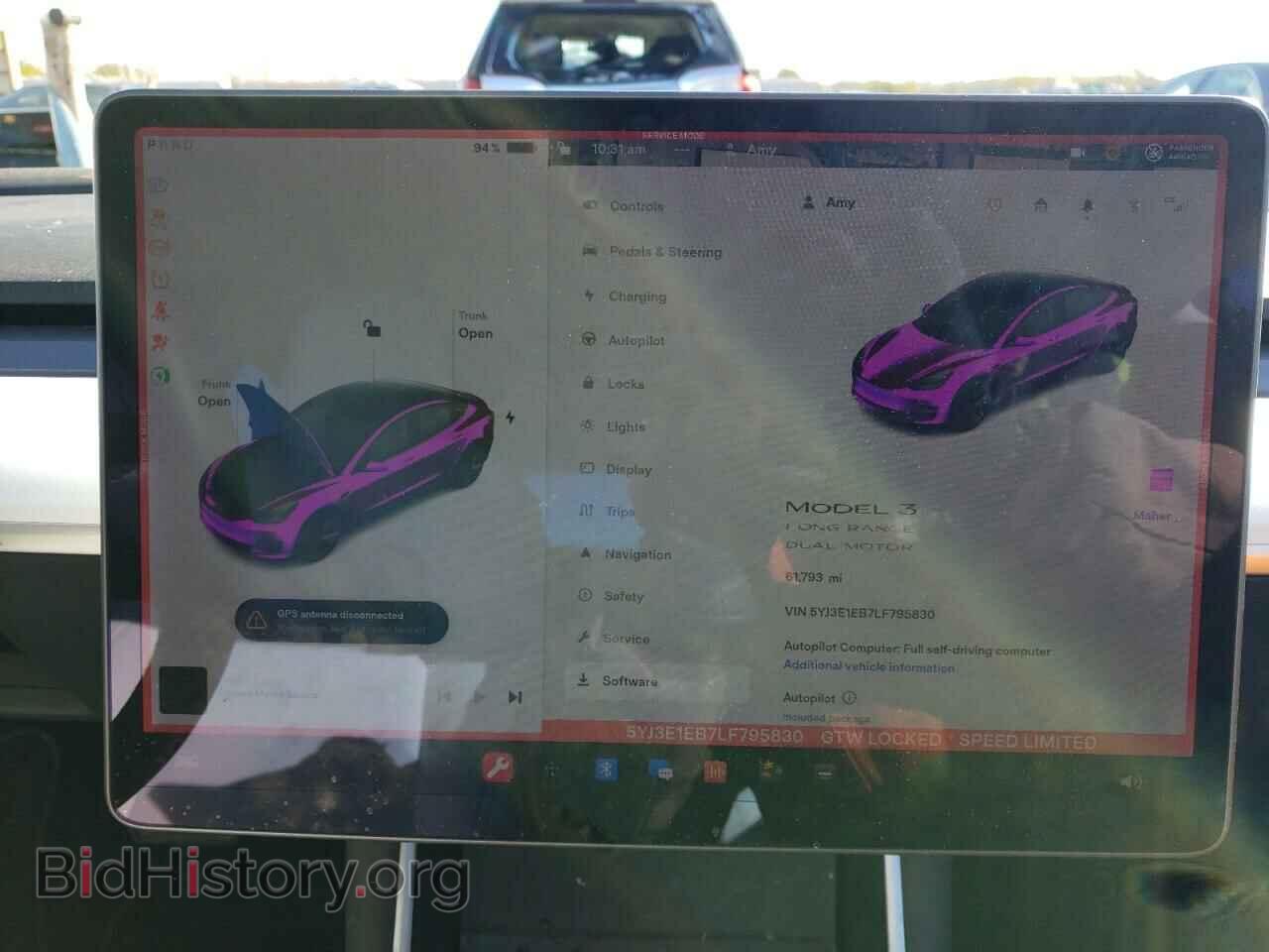 2020 TESLA MODEL 3 - VIN: 5YJ3E1EB7LF795830 - Фото 9