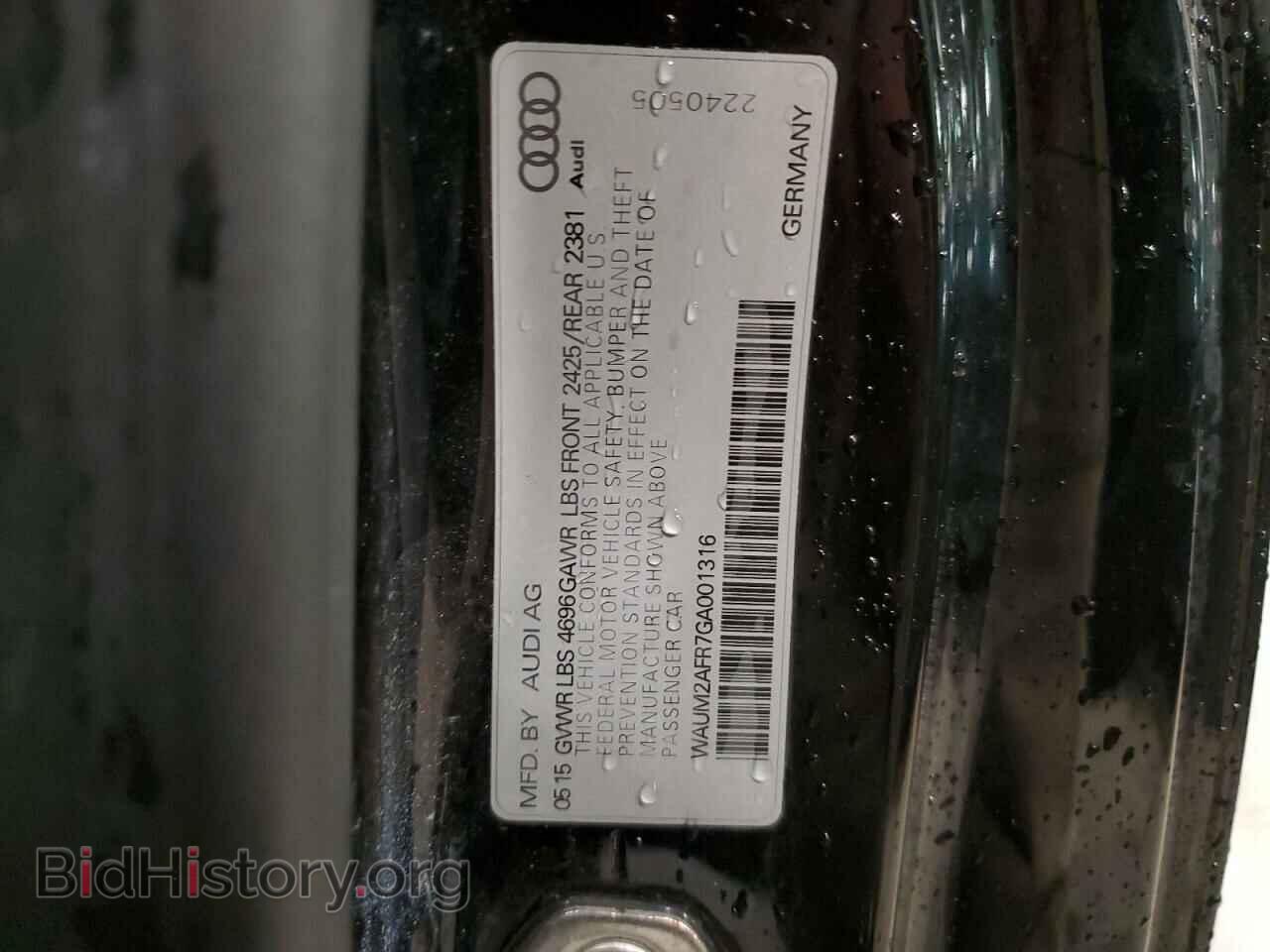2016 AUDI A5 - VIN: WAUM2AFR7GA001316 - Фото 12