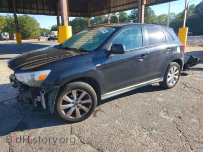 2015 Mitsubishi OUTLANDER ES, черный — VIN 4A4AP3AU8FE056341, Copart