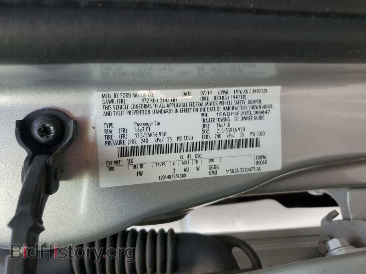 2014 FORD FOCUS - VIN: 1FADP3F20EL369847 - Photo 12
