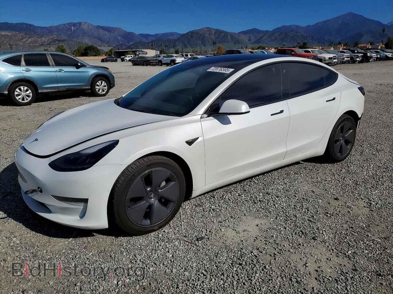 Photo 5YJ3E1EA6NF138981 - TESLA MODEL 3 2022