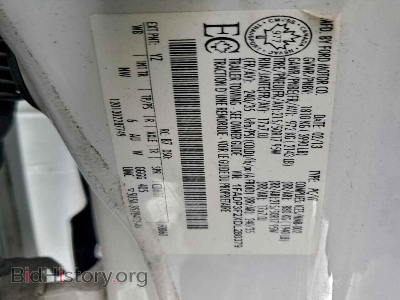 2013 FORD FOCUS - VIN: 1FADP3F2XDL280379 - Фото 13