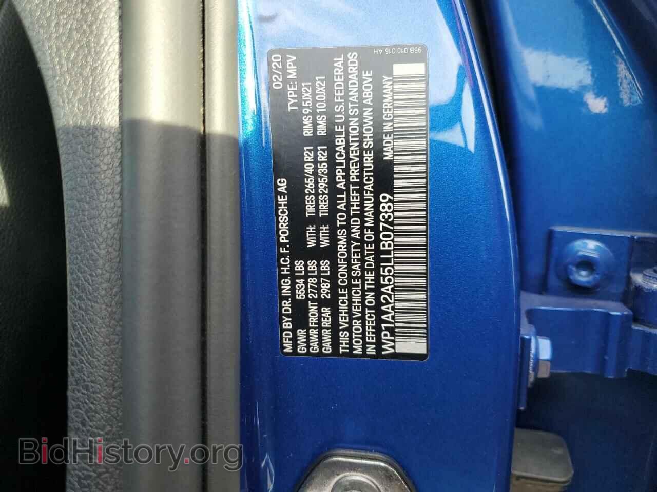 2020 PORSCHE MACAN - VIN: WP1AA2A55LLB07389 - Фото 13