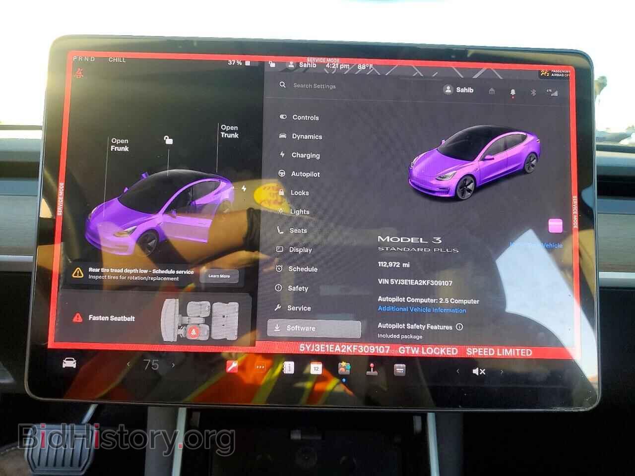 2019 TESLA MODEL 3 - VIN: 5YJ3E1EA2KF309107 - Фото 9
