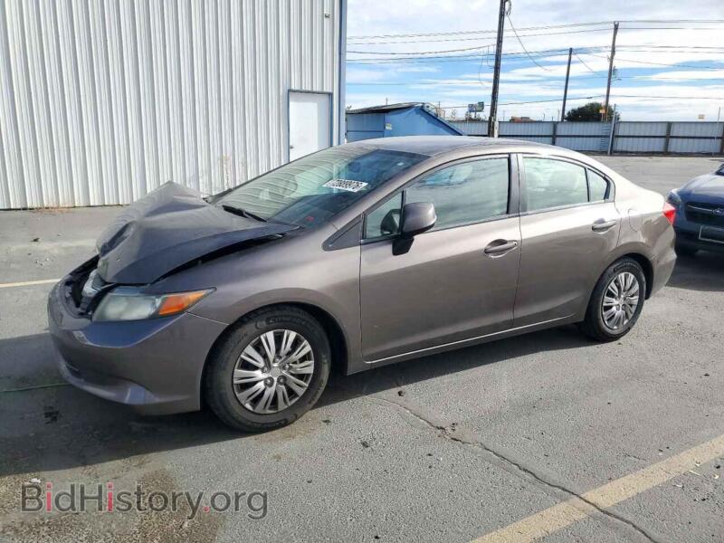 2012 Honda CIVIC LX (VIN 2HGFB2F54CH588666) — фото 1 из 12, Copart, повреждение: передняя часть