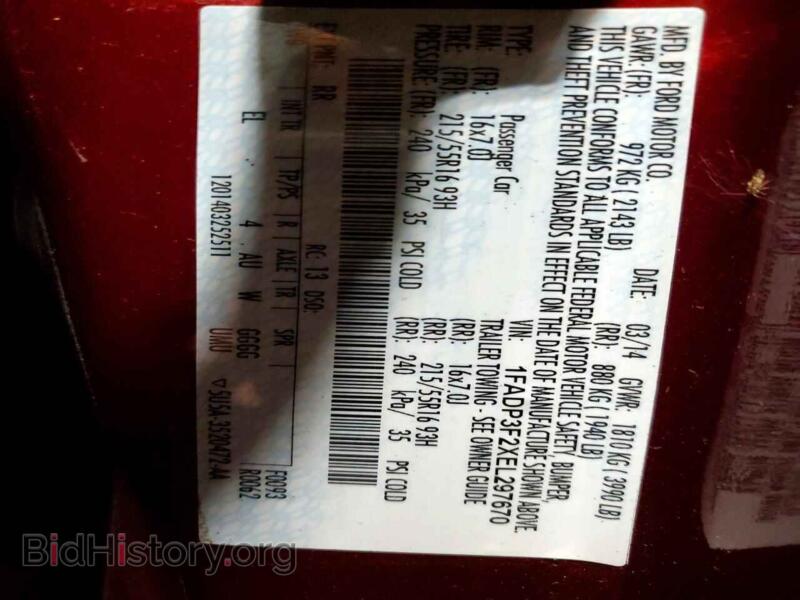 2014 Ford FOCUS (VIN 1FADP3F2XEL297670) — photo 13 of 15