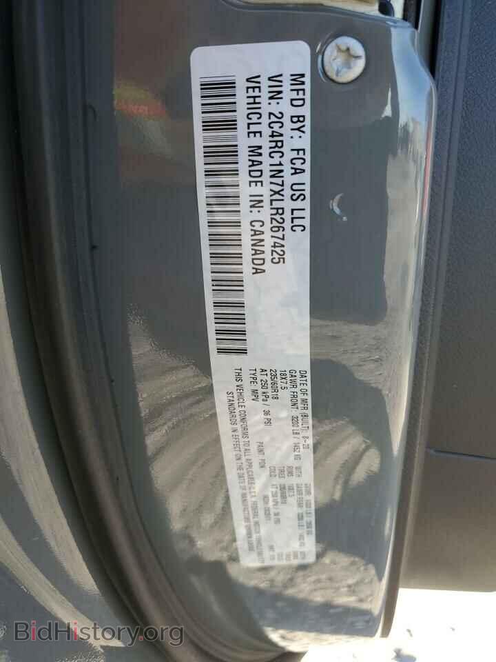 2020 CHRYSLER PACIFICA - VIN: 2C4RC1N7XLR267425 - Фото 13