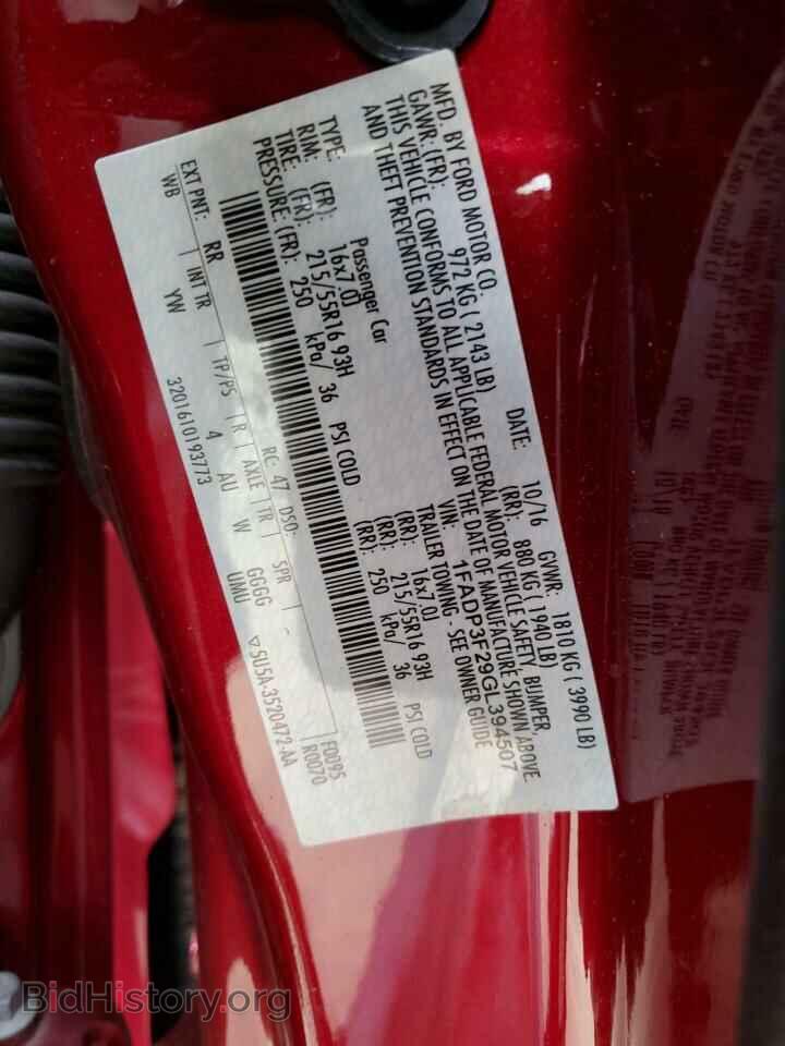 2016 FORD FOCUS - VIN: 1FADP3F29GL394507 - Фото 12