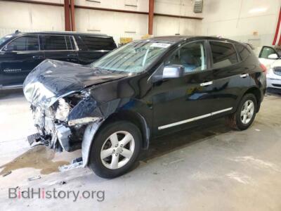 2012 Nissan ROGUE S, черный — VIN JN8AS5MT0CW287183, Copart