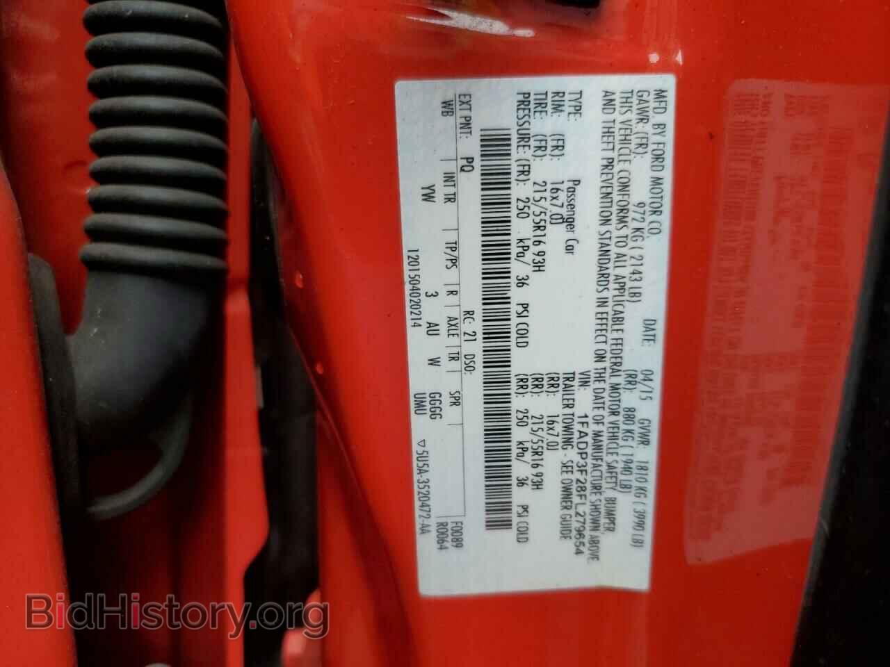2015 FORD FOCUS - VIN: 1FADP3F28FL279654 - Фото 12