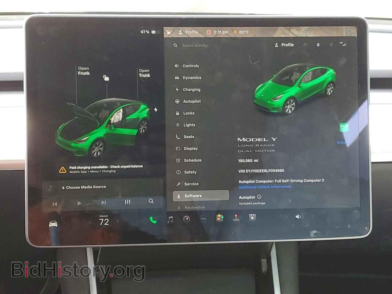 2020 TESLA MODEL Y - VIN: 5YJYGDEE8LF054985 - Photo 9