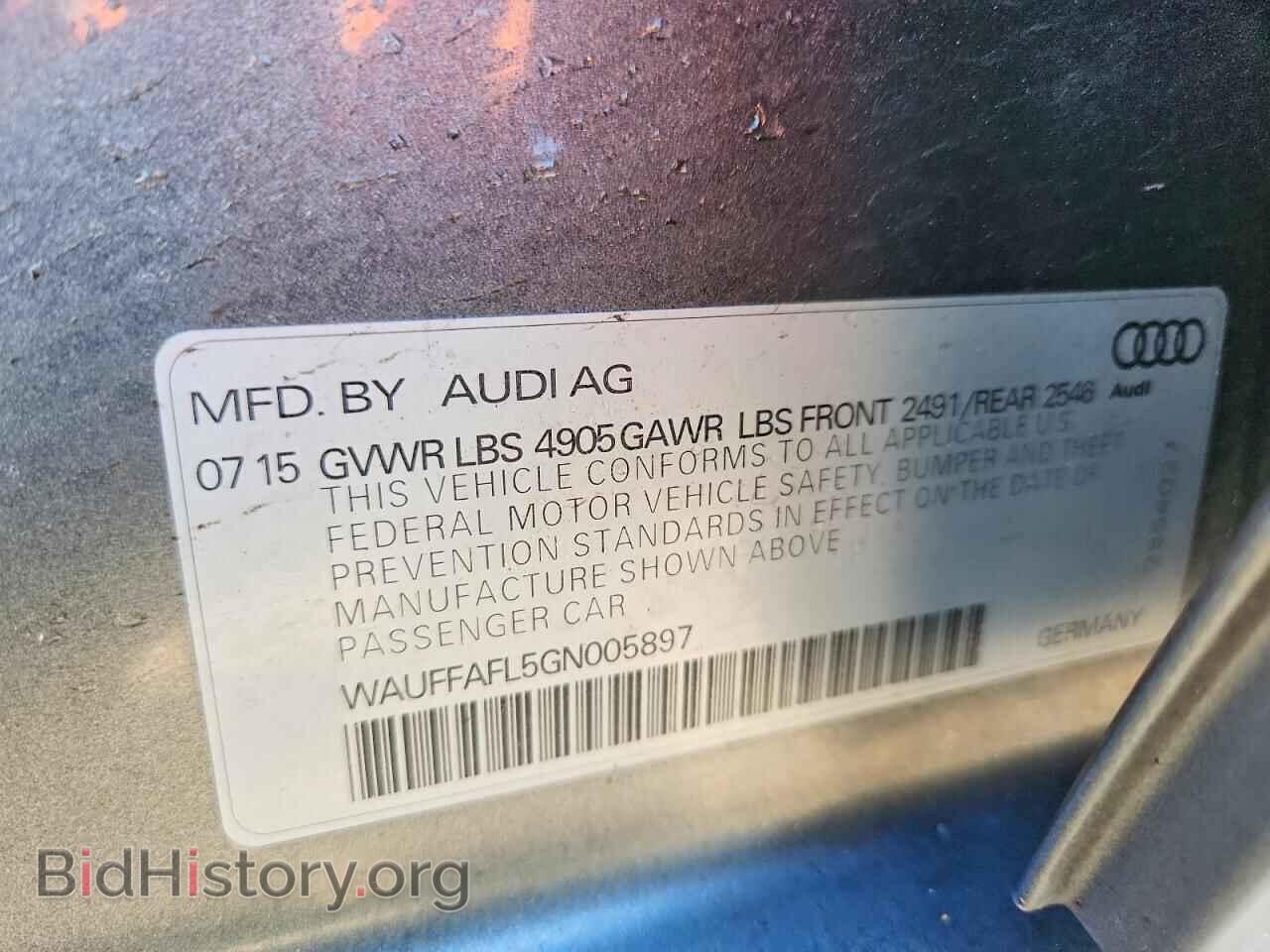 2016 AUDI A4 - VIN: WAUFFAFL5GN005897 - Фото 13