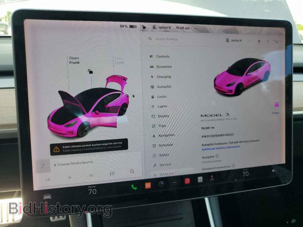 2019 TESLA MODEL 3 - VIN: 5YJ3E1EA5KF416233 - Photo 9