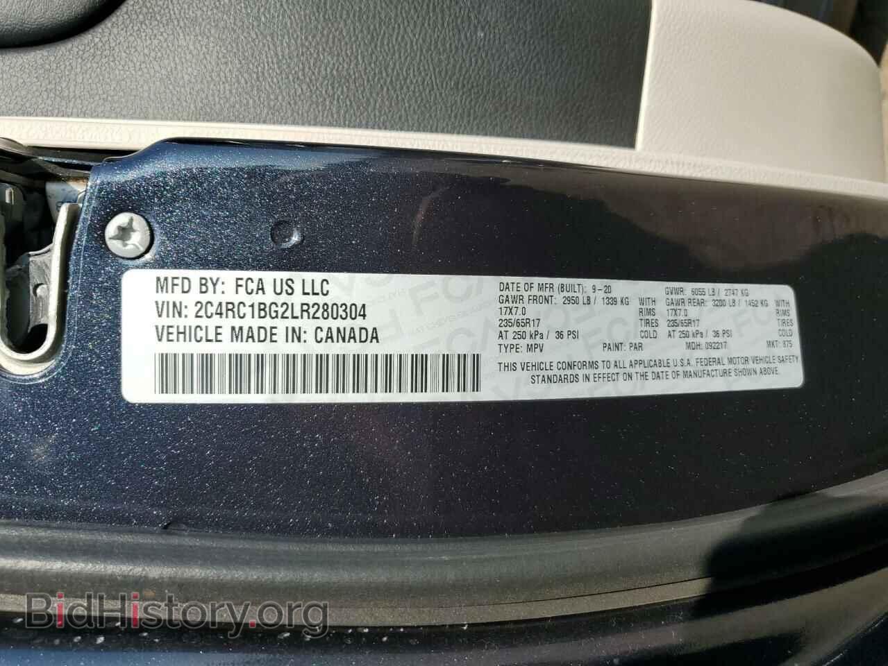 2020 CHRYSLER PACIFICA - VIN: 2C4RC1BG2LR280304 - Photo 13
