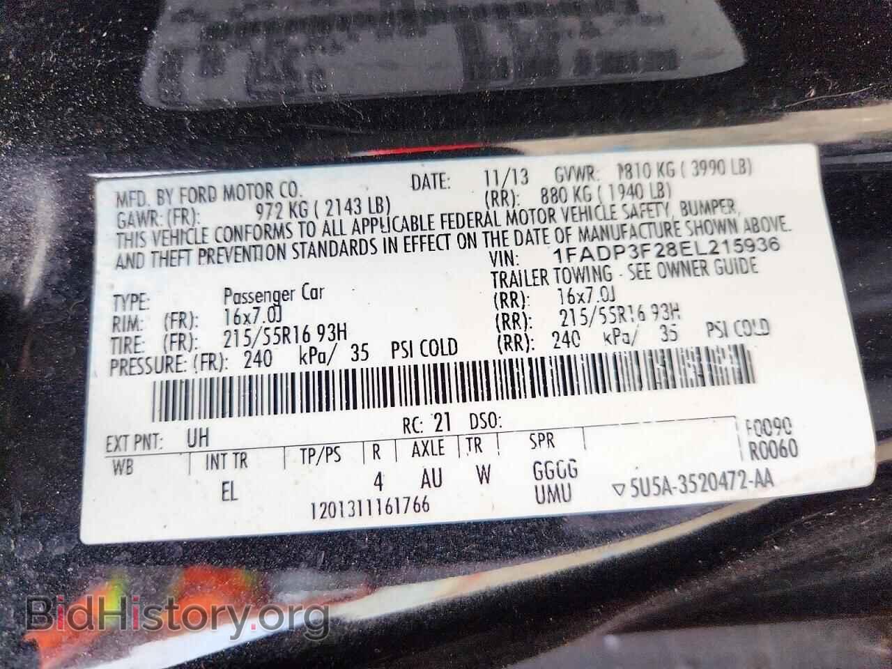 2014 FORD FOCUS - VIN: 1FADP3F28EL215936 - Photo 12