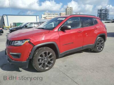 2021 Jeep COMPASS 80TH Edition, красный — VIN 3C4NJDEB4MT601909, Copart