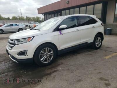 2016 Ford EDGE SEL, white — VIN 2FMPK4J92GBB49866, Copart