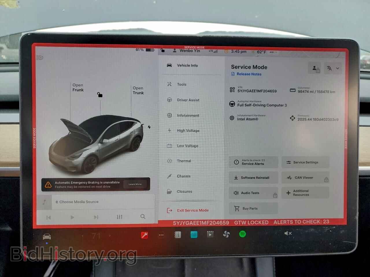2021 TESLA MODEL Y - VIN: 5YJYGAEE1MF204659 - Фото 9