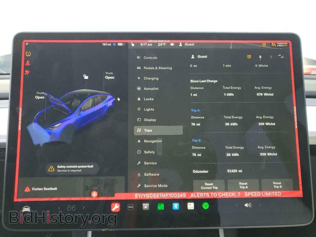 2021 TESLA MODEL Y - VIN: 5YJYGDEE1MF100349 - Photo 9