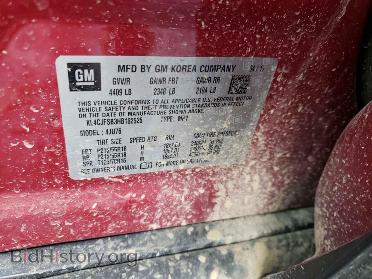 2017 BUICK ENCORE - VIN: KL4CJFSB3HB182525 - Photo 13