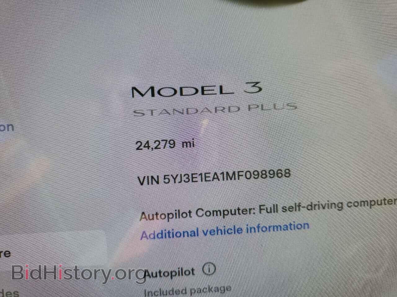 2021 TESLA MODEL 3 - VIN: 5YJ3E1EA1MF098968 - Фото 9