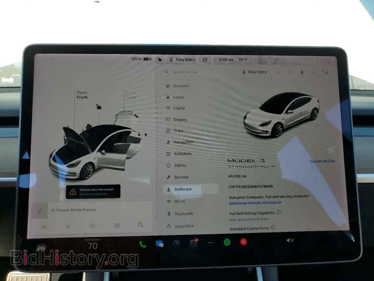 2019 TESLA MODEL 3 - VIN: 5YJ3E1EA6KF476649 - Photo 9