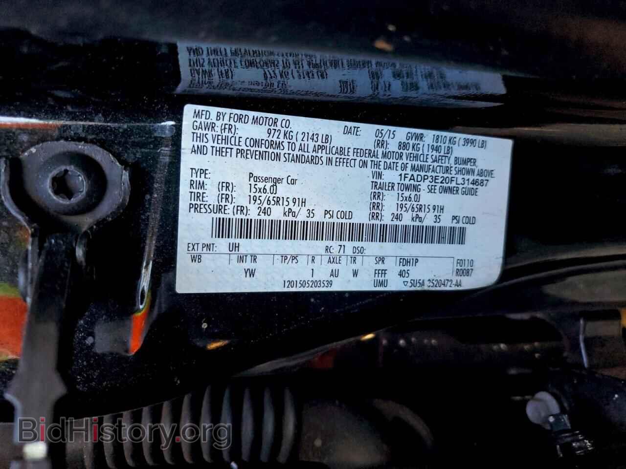 2015 FORD FOCUS - VIN: 1FADP3E20FL314687 - Photo 12
