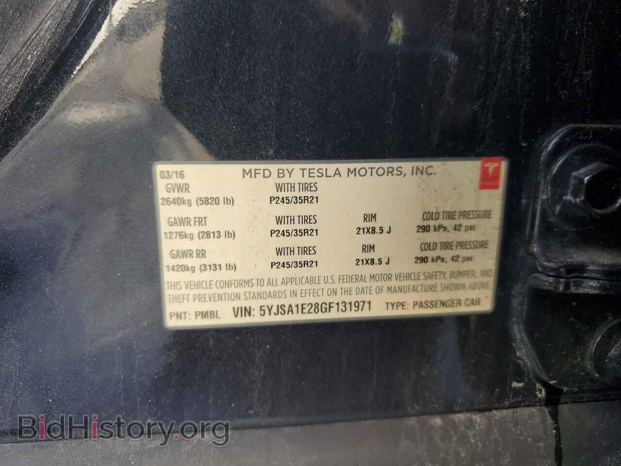 2016 TESLA MODEL S - VIN: 5YJSA1E28GF131971 - Photo 12