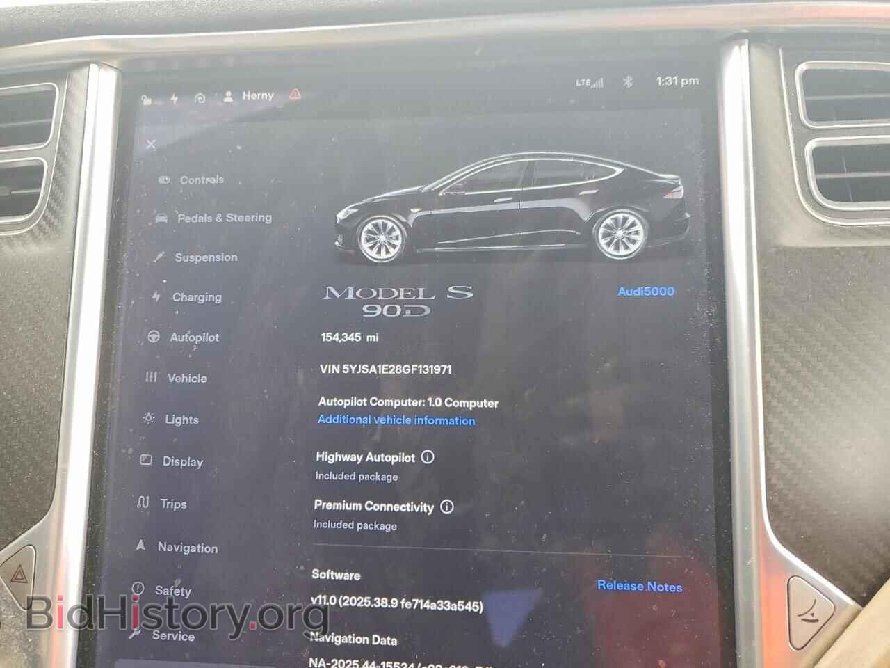 2016 TESLA MODEL S - VIN: 5YJSA1E28GF131971 - Photo 9