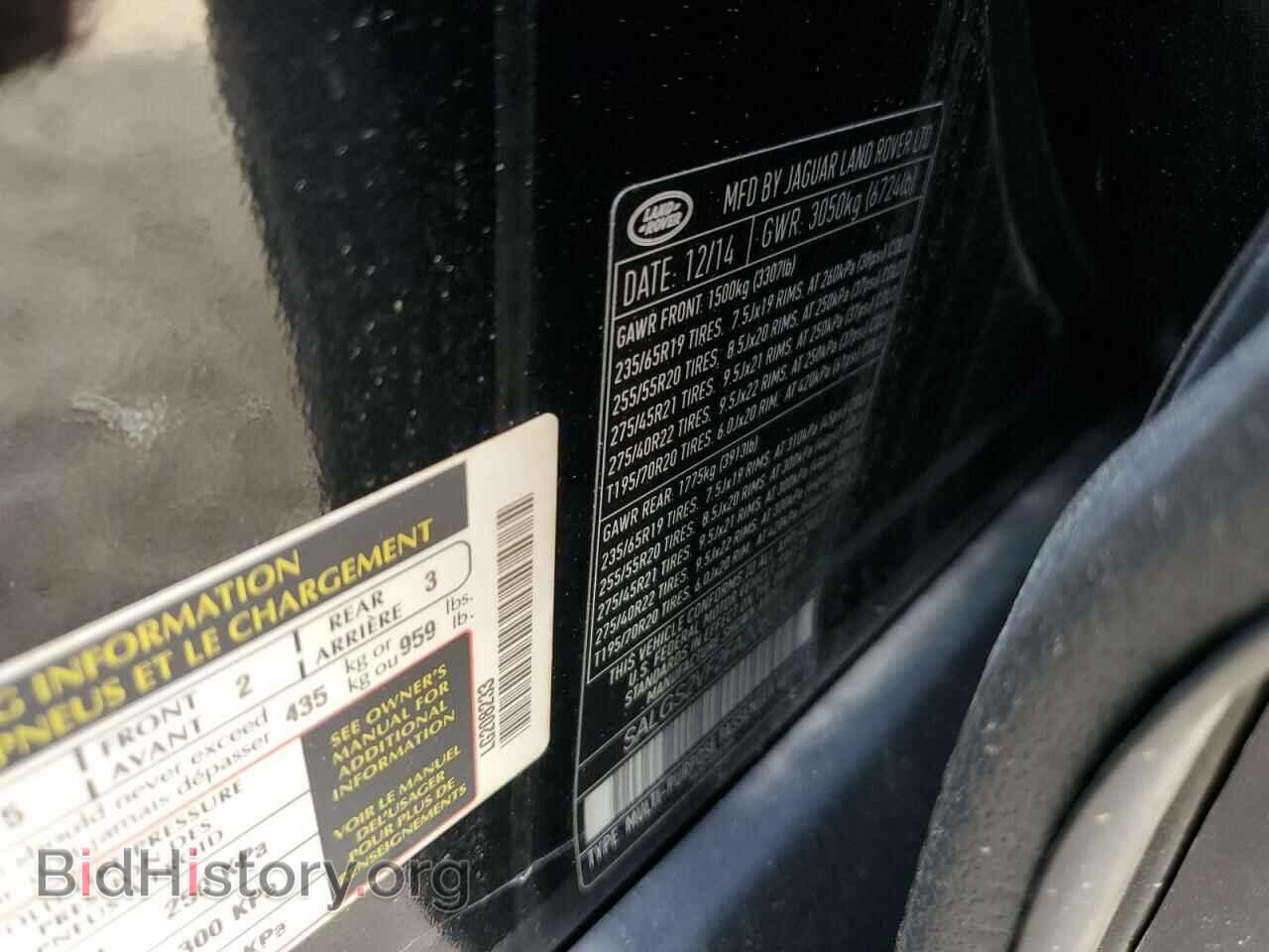 2015 LAND ROVER RANGEROVER - VIN: SALGS2VF2FA208233 - Фото 13