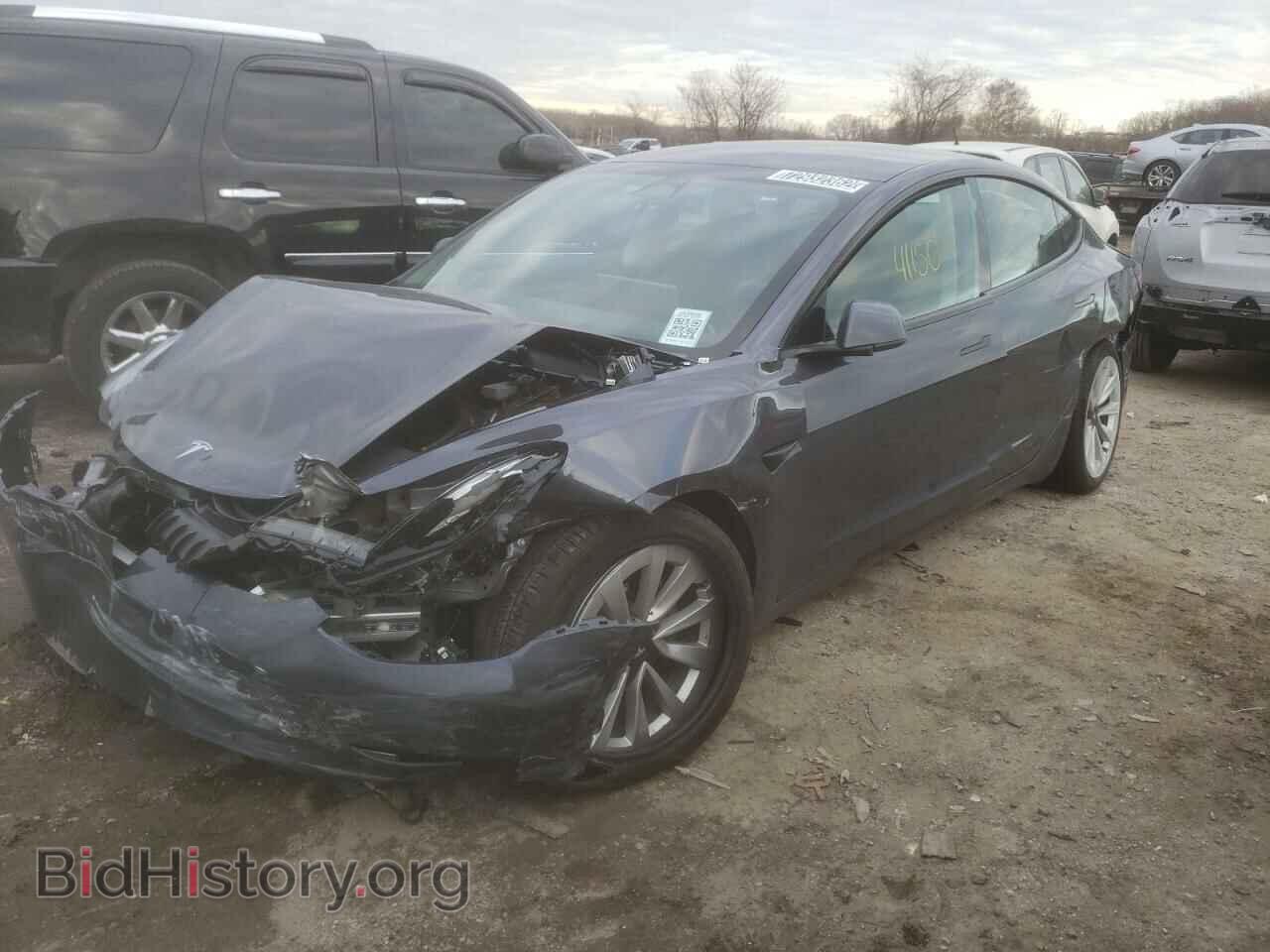 Photo 5YJ3E1EB7NF184666 - TESLA MODEL 3 2022