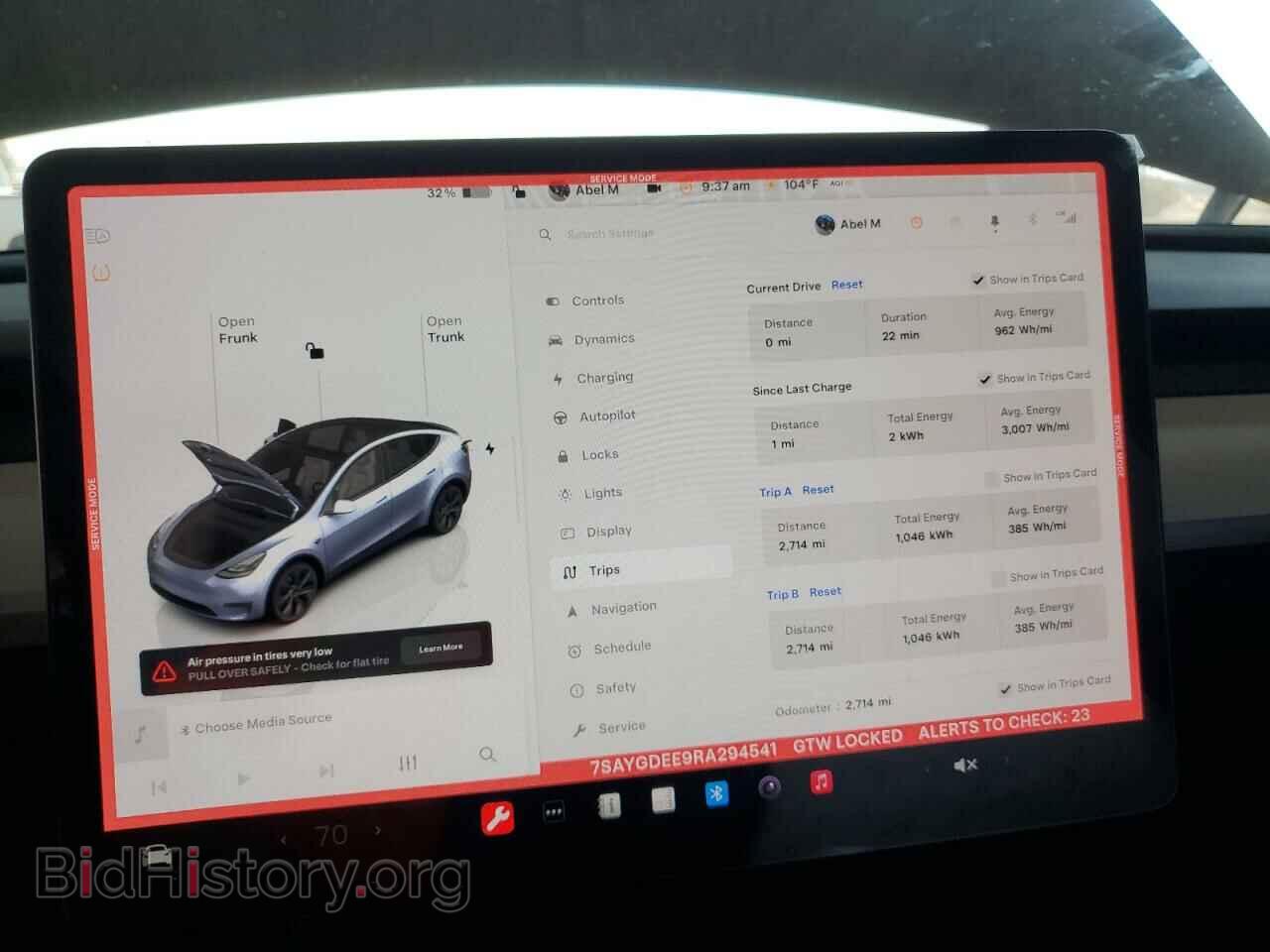 2024 TESLA MODEL Y - VIN: 7SAYGDEE9RA294541 - Фото 9