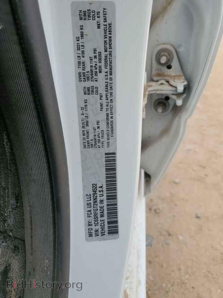 2022 RAM 1500 - VIN: 1C6SRFGT2NN294522 - Фото 12