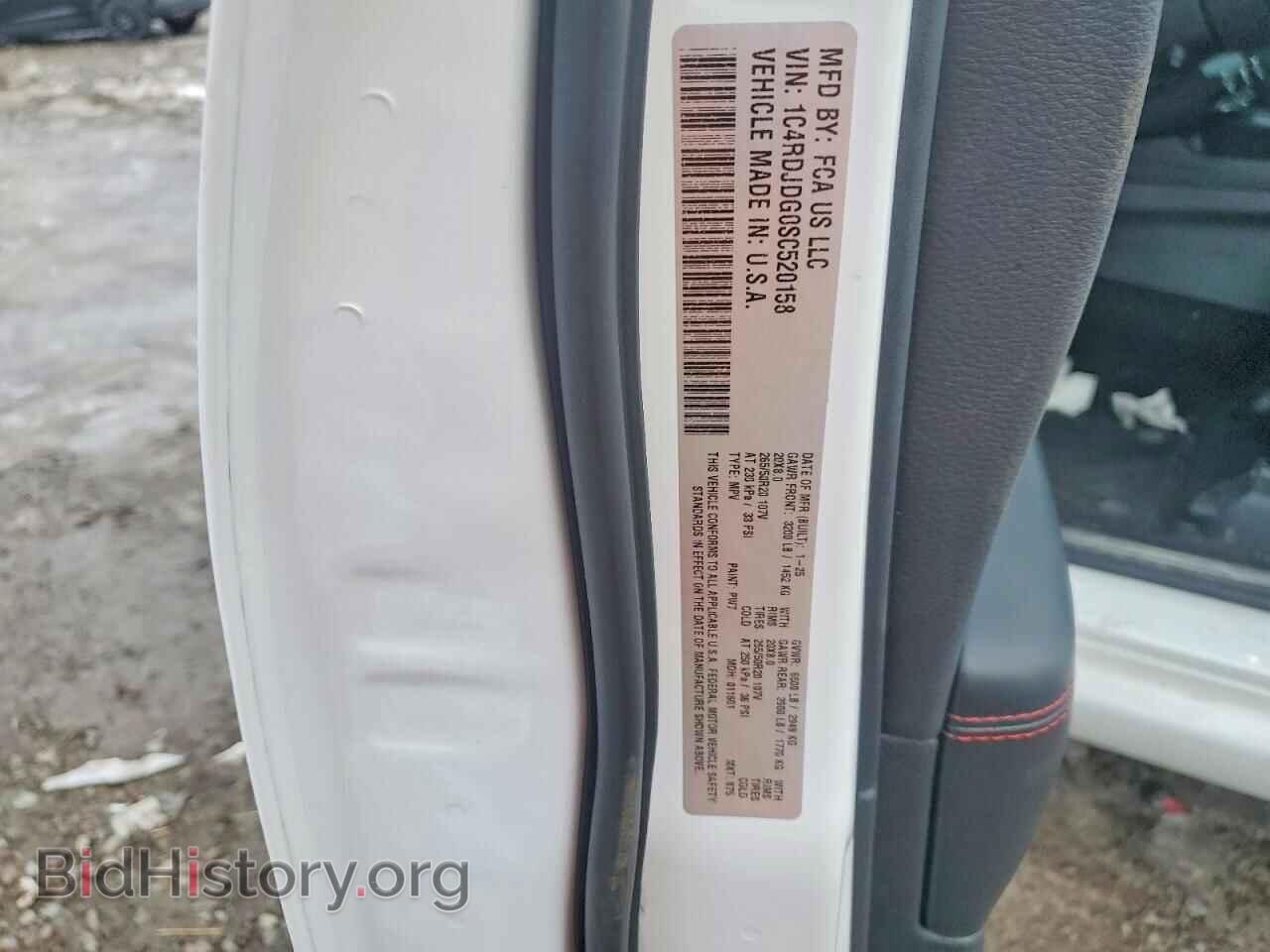 2025 DODGE DURANGO - VIN: 1C4RDJDG0SC520158 - Фото 14