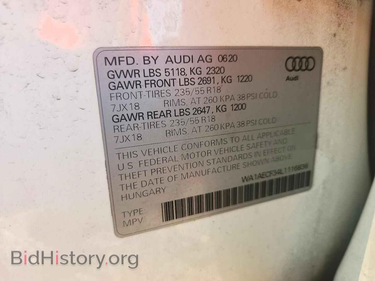 2020 AUDI Q3 - VIN: WA1AECF34L1116836 - Photo 13