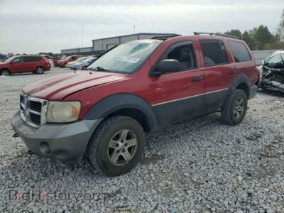 2008 Dodge DURANGO Adventurer, red — VIN 1D8HB68248F125938, Copart