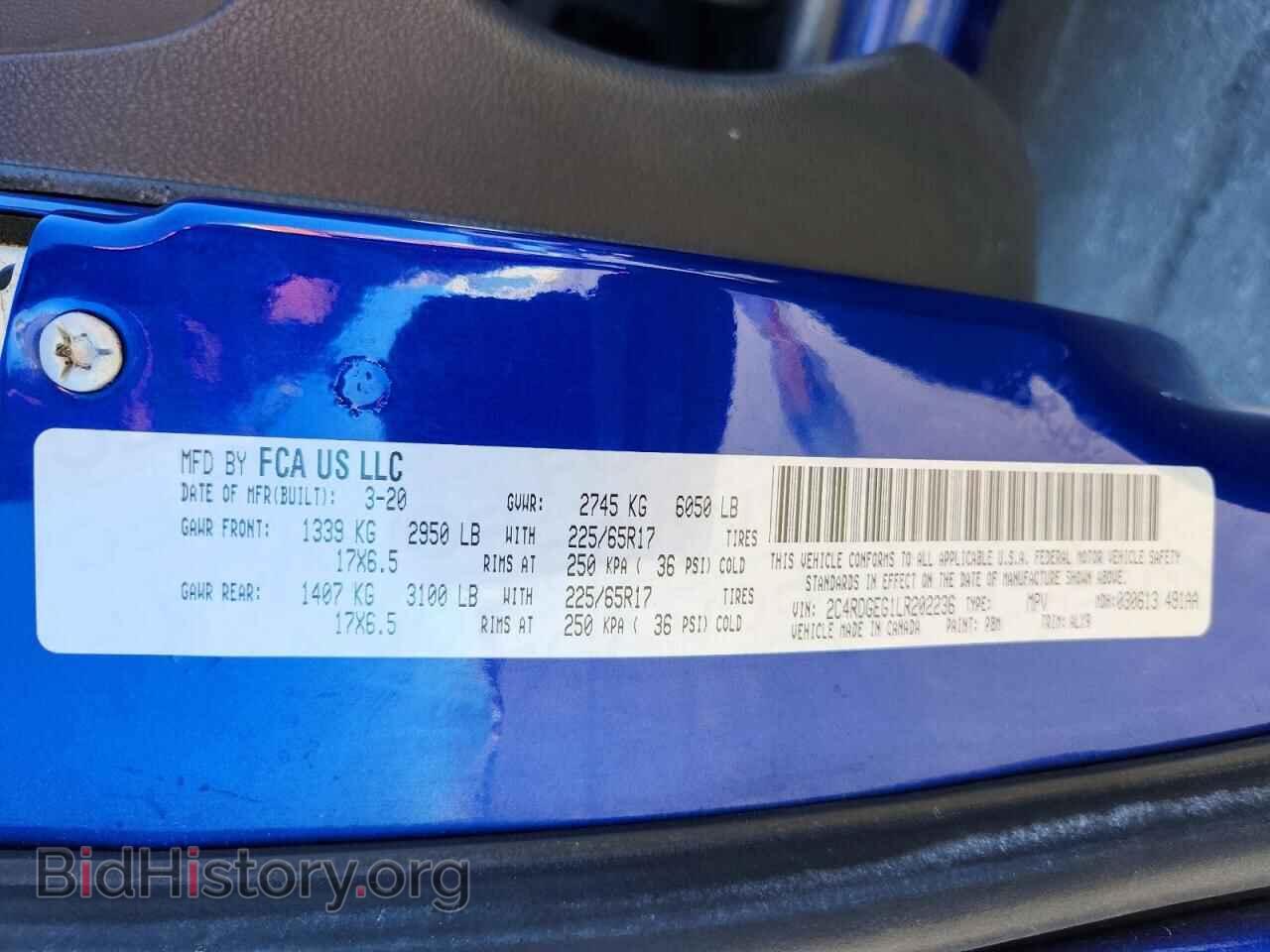 2020 DODGE CARAVAN - VIN: 2C4RDGEG1LR202236 - Photo 14