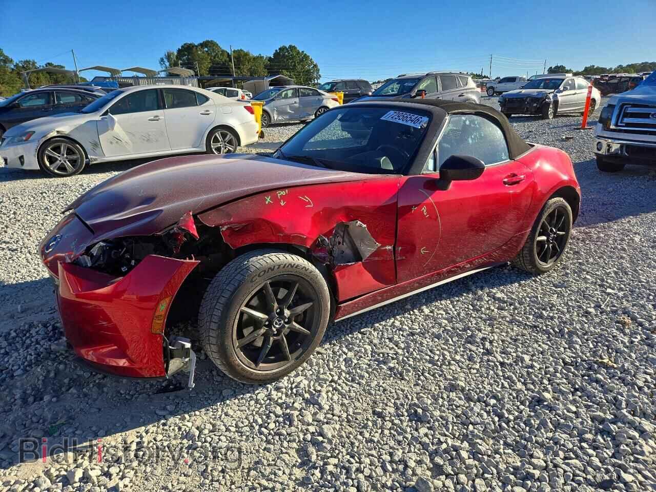 2020 Mazda MX5 Sport (VIN JM1NDAB76L0417332) — photo 1 of 12, Copart, damage: front end