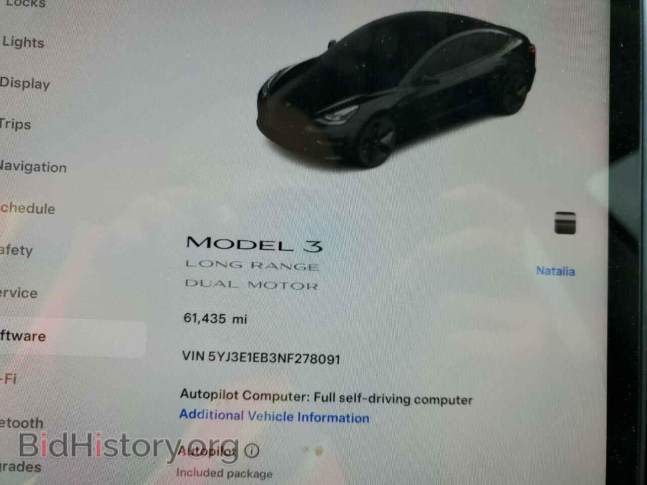 2022 TESLA MODEL 3 - VIN: 5YJ3E1EB3NF278091 - Photo 9