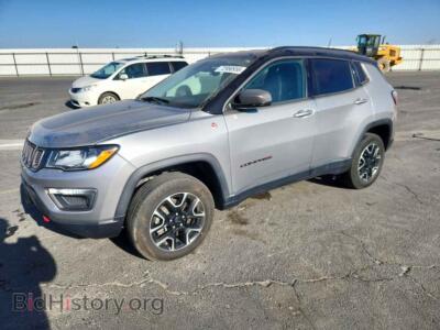 2019 Jeep COMPASS Trailhawk, silver — VIN 3C4NJDDB6KT795910, Copart
