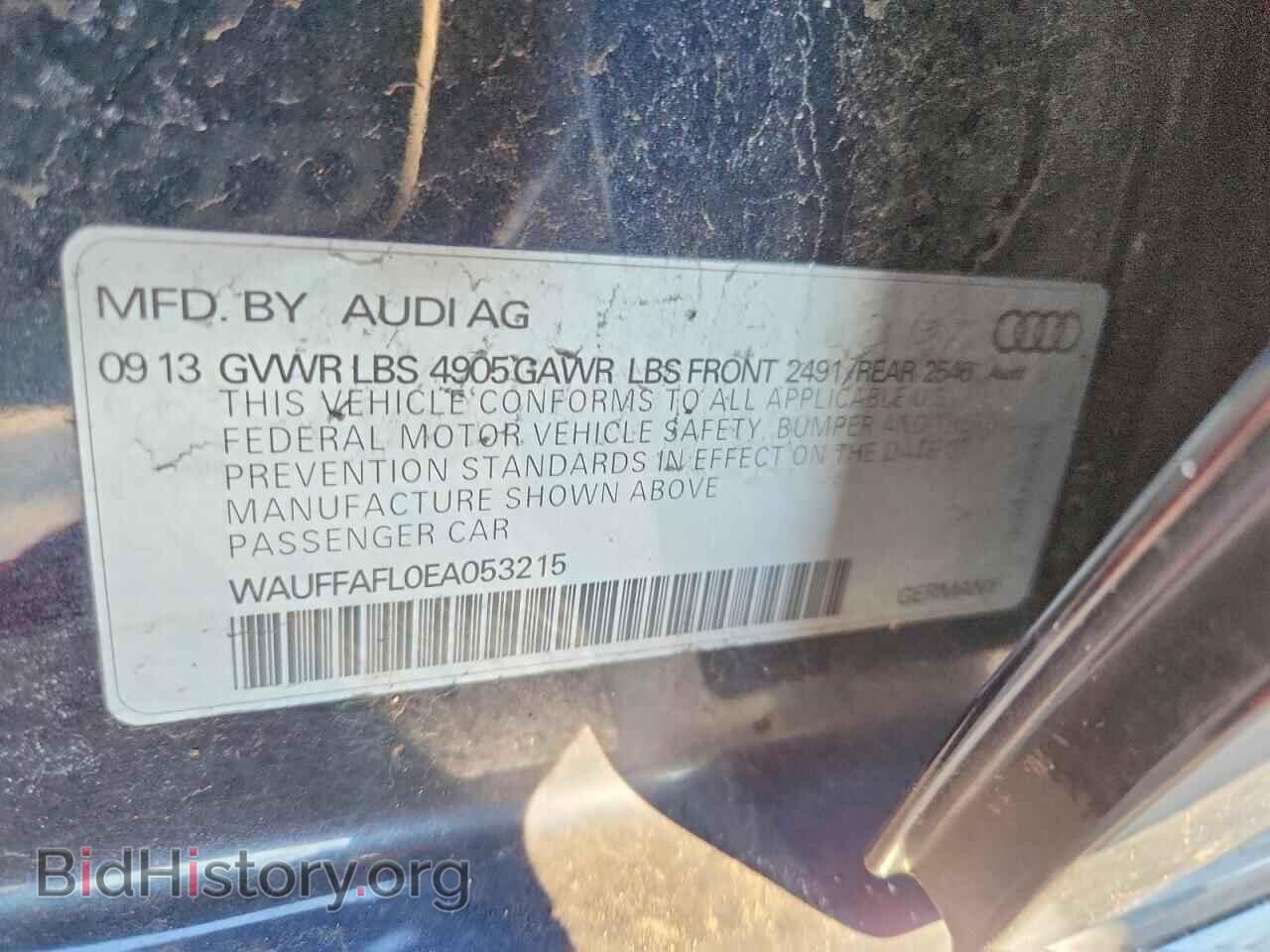 2014 AUDI A4 - VIN: WAUFFAFL0EA053215 - Фото 12