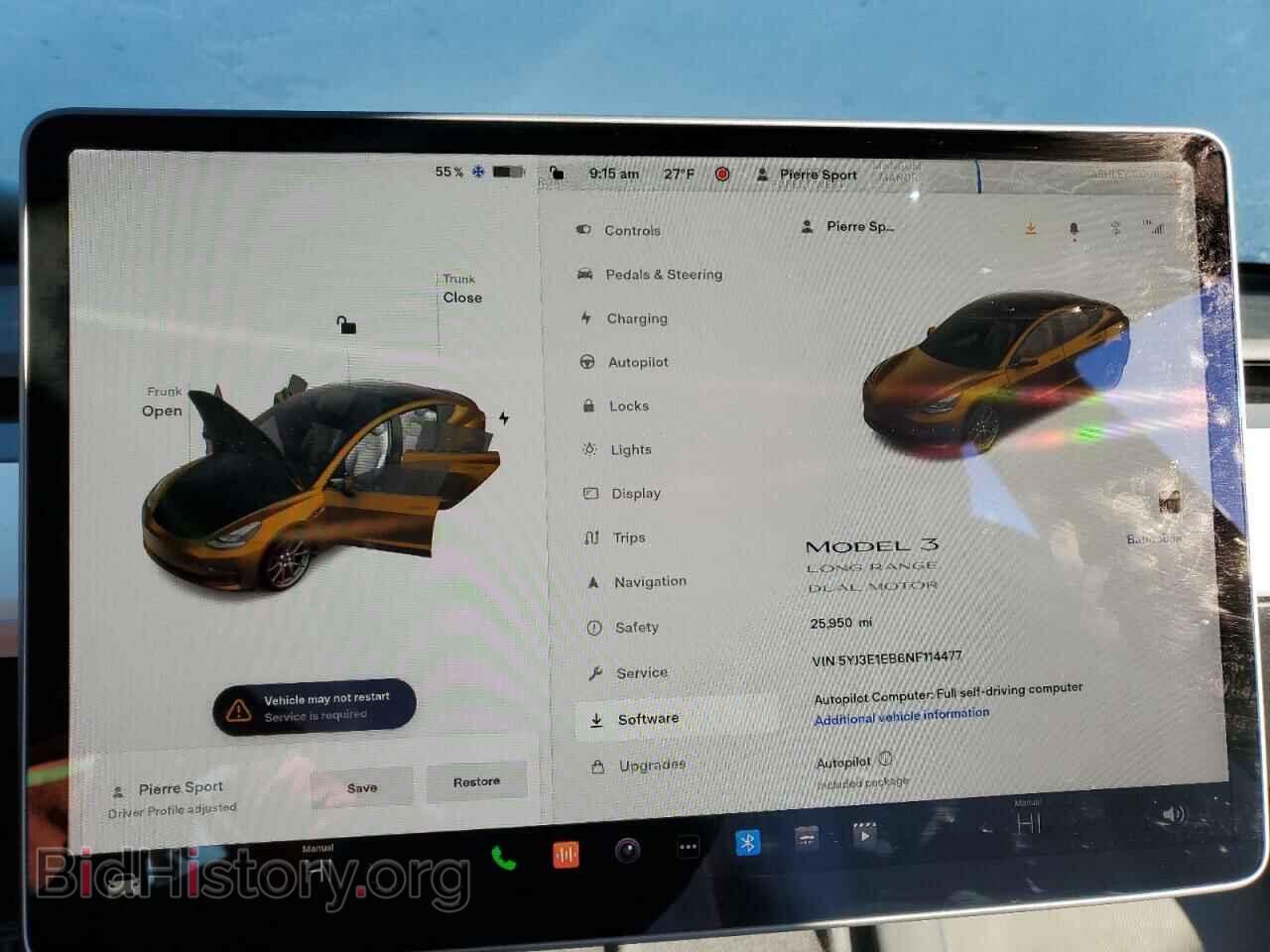 2022 TESLA MODEL 3 - VIN: 5YJ3E1EB6NF114477 - Фото 9