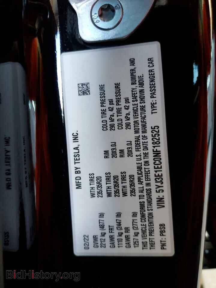 2022 TESLA MODEL 3 - VIN: 5YJ3E1EC0NF182525 - Photo 12